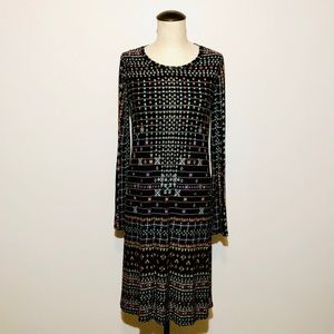 BCBGMAXAZRIA Tribal Print Dress
